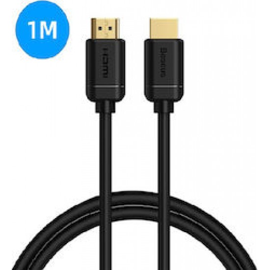 Baseus 2x HDMI 2.0 4K 60Hz Cable HDR 18Gbps 1m Black (CAKGQ-A01) (BASCAKGQ-A01)