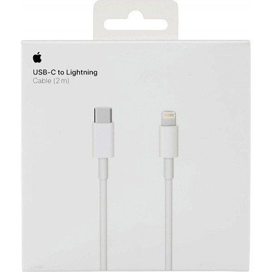 Apple USB-C to Lightning Cable 87W Λευκό 2m (MKQ42ZM/A) Retail