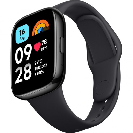 Xiaomi Redmi Watch 3 Active Αδιάβροχο με Παλμογράφο Μαύρο