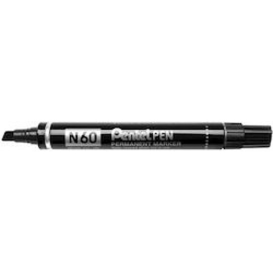 PENTEL N60 CHISEL POINT BLACK