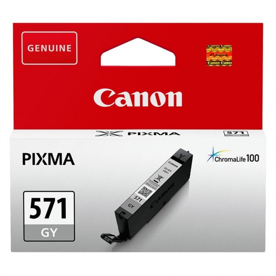 Canon Μελάνι Inkjet CLI-571GY Grey  (0389C001) (CANCLI-571GY)