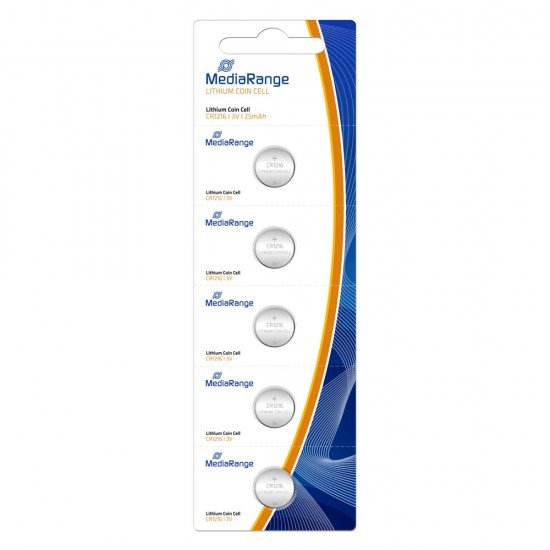 MediaRange Lithium Coin Cells CR1216|3V Pack 5  (MRBAT133)