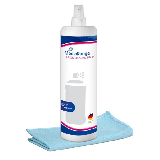 MediaRange Screen Cleaning Spray With microfibre cloth 250 ml (MR721)