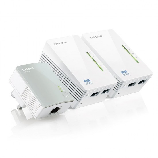 TP-LINK PowerLine WPA4220T AV500 Wireless 3-Pack Starter Kit (TL-WPA4220 TKIT) (TPTL-WPA4220TKIT)