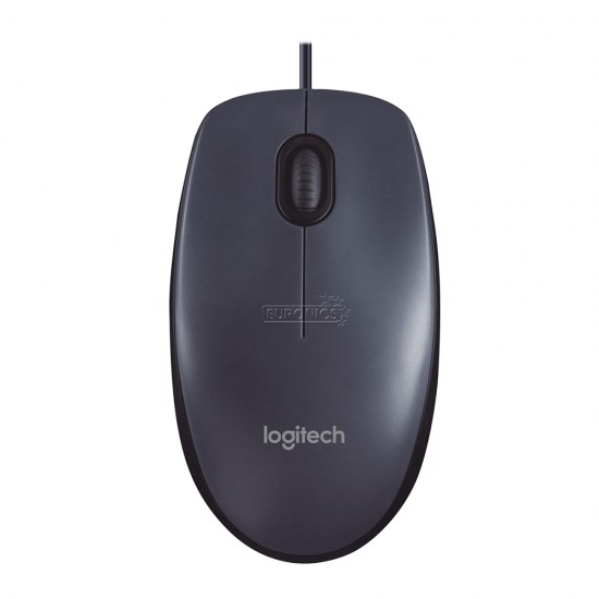 Logitech M100 Optical Mouse (Black, Wired) (910-005003)