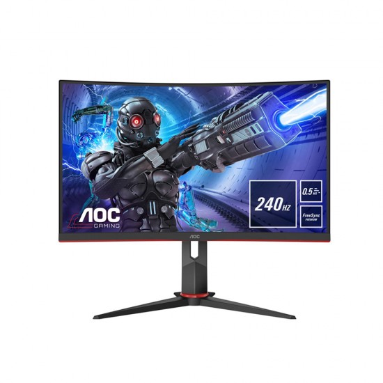 AOC C27G2ZU/BK Curved Ergonomic Gaming Monitor 27'' with speakers (C27G2ZU/BK) (AOCC27G2ZU/BK)