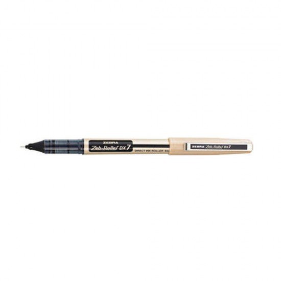 Zebra DX7 Zebroller GOLD RollerPen 0,7mm Black (ZB-16081Z) (ZEBZB-16081Z)