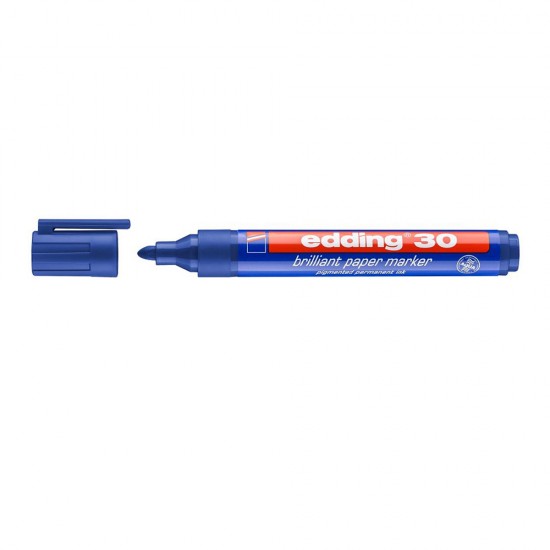 Edding 30 Brilliant Paper Marker Blue (4-30003) (EDD4-30003)