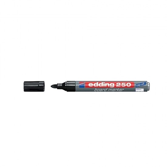 Edding 250 Μαρκαδόρος Πίνακα 3mm Μαύρος (4-250001) (EDD4-250001)