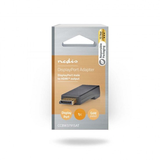 Nedis Μετατροπέας DisplayPort male σε HDMI male (CCBW37915AT) (NEDCCBW37915AT)