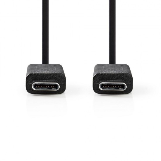 Nedis Regular USB 3.1 Cable USB-C male - USB-C male Black 1m (CCGT64750BK10) (NEDCCGT64750BK10)