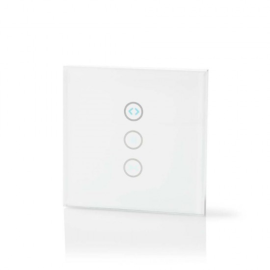 Nedis Wi-Fi Smart Wall Switch Wi-Fi Ρολών με Πλαίσιο και Τρία Πλήκτρα Αφής Λευκό (WIFIWC10WT) (NEDWIFIWC10WT)