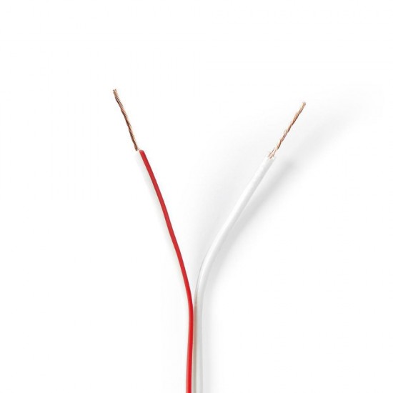 Nedis Cable 2x 0.35mm - Ατερμάτιστο 100m (CAGW0350WT1000) (NEDCAGW0350WT1000)