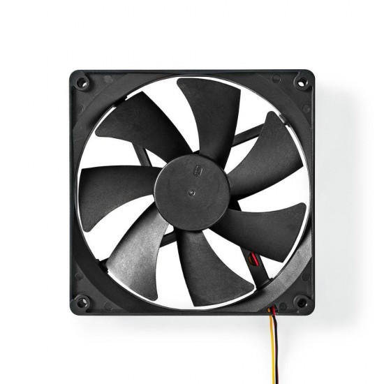 Nedis DC Fan 140 mm 3-Pin 24.9 dBA Black (DCFAN14025BK) (NEDDCFAN14025BK)