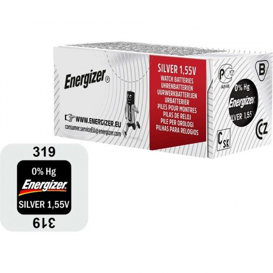 Energizer 319 Μπαταρία Silver Oxide Ρολογιών SR64 1.55V 1τμχ (9282340) (ENE9282340)