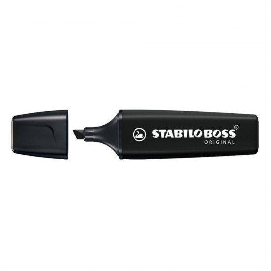 Μαρκαδόρος Υπογράμμισης STABILO BOSS 70/46 2 - 5 mm (Μαύρο) (70/46) (STB70-46)