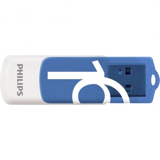 Philips Vivid 16GB USB 2.0 Stick Λευκό (FM16FD05B/00) (PHIFM16FD05B-00)