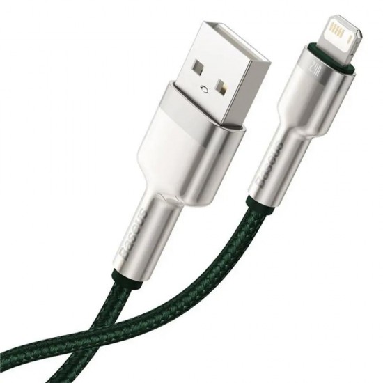 Baseus Καλώδιο USB σε Lightning Cafule 1m Πράσινο (CALJK-A06) (BASCALJK-A06)