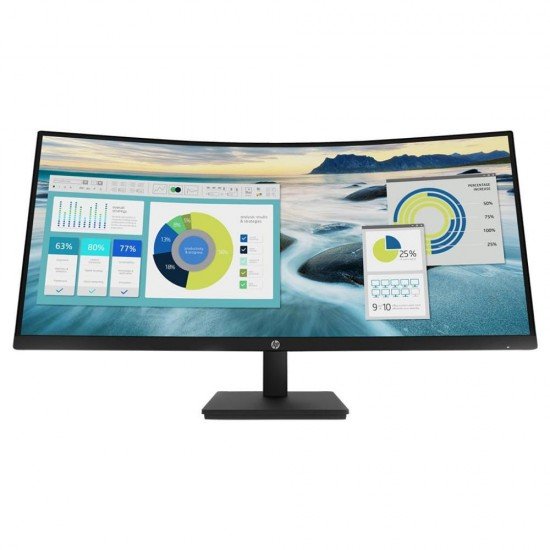 HP P34hc G4 WQHD USB-C Curved Ergonomic Monitor 34