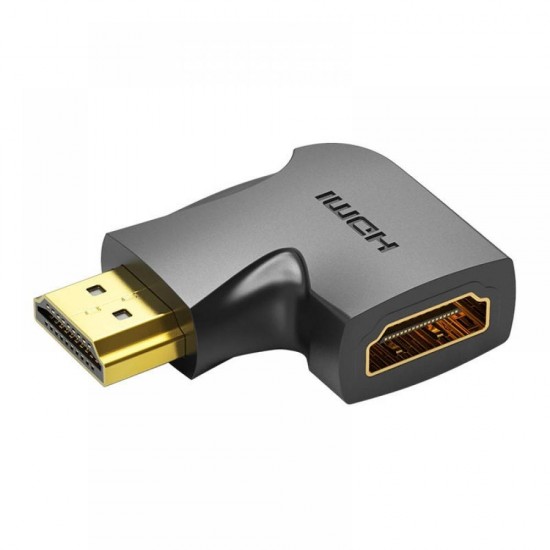 VENTION HDMI 270° Male to Female Vertical Flat Adapter Black (AIQB0) (VENAIQB0)