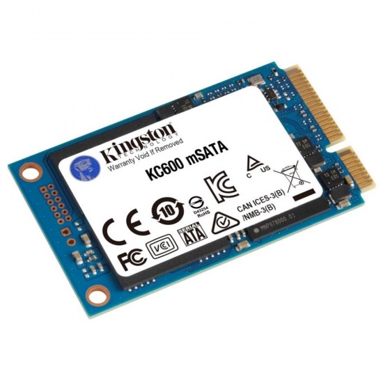 Kingston Δίσκος SSD KC600 512GB mSATA (SKC600MS/512G) (KINSKC600MS/512G)