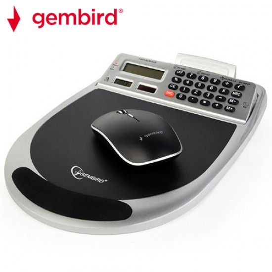 GEMBIRD USB COMBO MOUSE PAD WITH BUILT-IN 3 PORT HUB, MEMORY CARD READER, CALCULATOR AND THERMOMETER