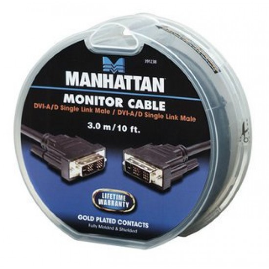 Καλώδιο DVI-I Single Link Monitor M/M 3.0m Cake Box Manhattan