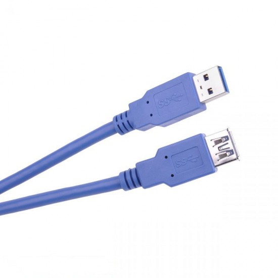 Καλώδιο USB 3.0 A/A M/F 1.8m Μπλε