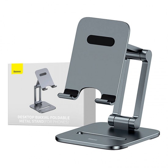 Stand holder Baseus Biaxial for phone (grey)