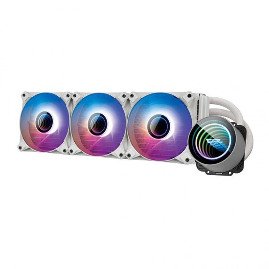 Darkflash Σύστημα Υδρόψυξης PC DX360 V2.6 RGB 3x 120x120 (Λευκό)