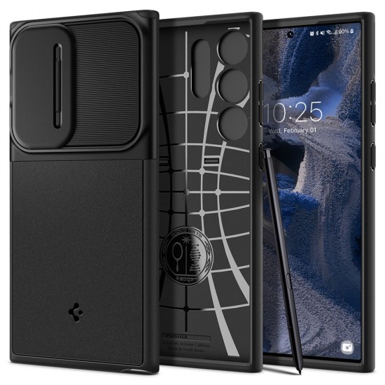 Spigen Optik Armor case for Samsung Galaxy S23 Ultra black