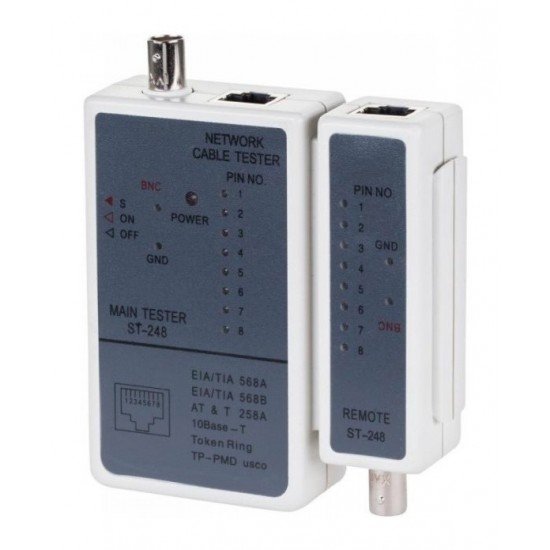 CABLE TESTER RJ11/RJ12/RJ45/BNC