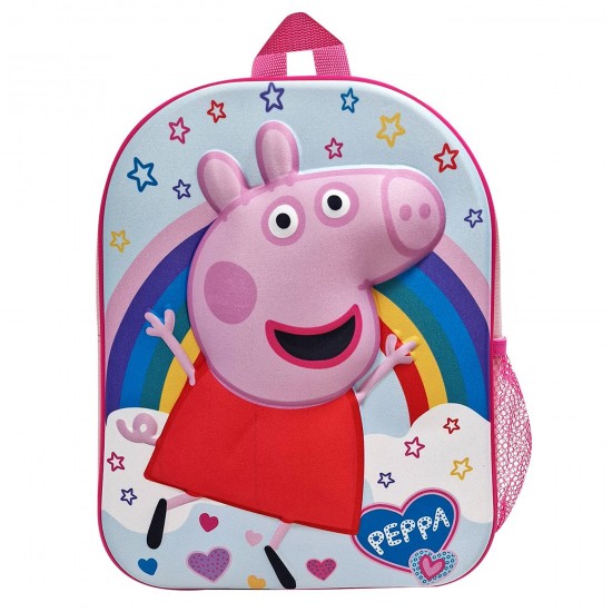 ΤΣΑΝΤΑ ΠΛΑΤΗΣ ΝΗΠΙΟΥ PEPPA PIG 3D 31x26x10cm PEPPA 1000EVA31-11