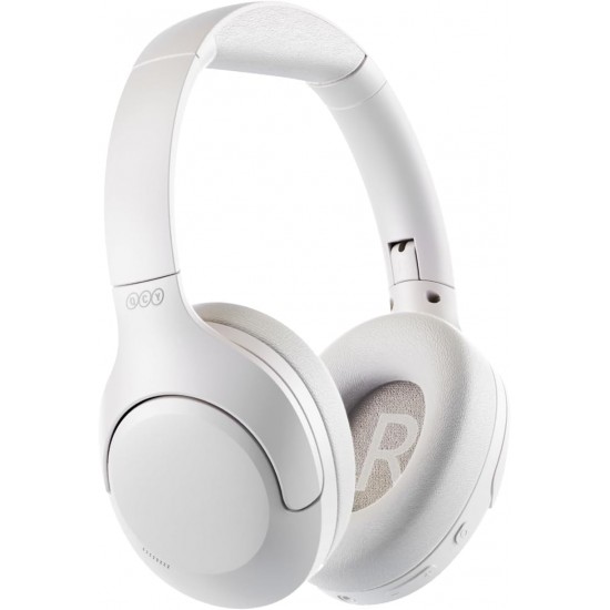 QCY H3 Lite Headset White - ANC Noise Canceling 40mm drivers 68ms latency - 60h battery