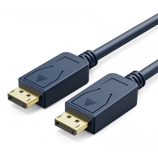 CABLETIME καλώδιο DisplayPort CT-01G, 4K/60Hz, 18 Gbps, 0.5m, μπλε