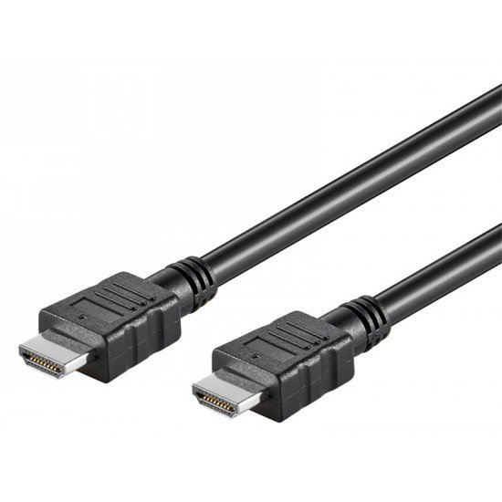 GOOBAY καλώδιο HDMI 58444 με Ethernet, 4K/30Hz, 10.2Gbit/s, 7.5m, μαύρο