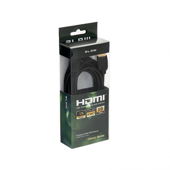 Καλώδιο HDMI - HDMI Γωνία 1.5m BLOW