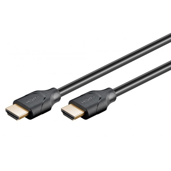 GOOBAY καλώδιο HDMI 2.1 61642, Ethernet, ARC, 8K/60Hz 48 Gbps, 5m, μαύρο