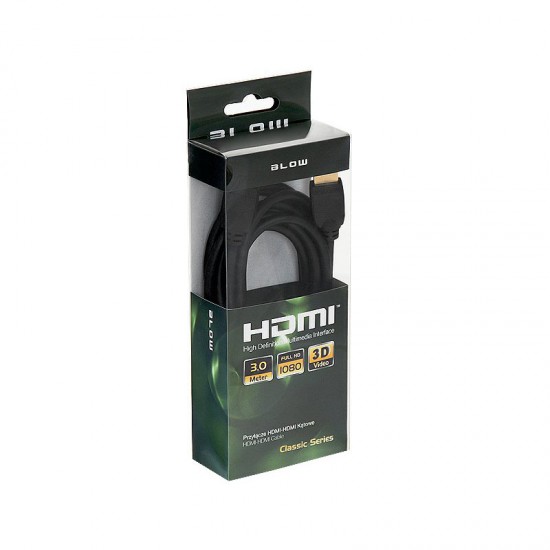 Καλώδιο HDMI - HDMI Γωνία 3m BLOW