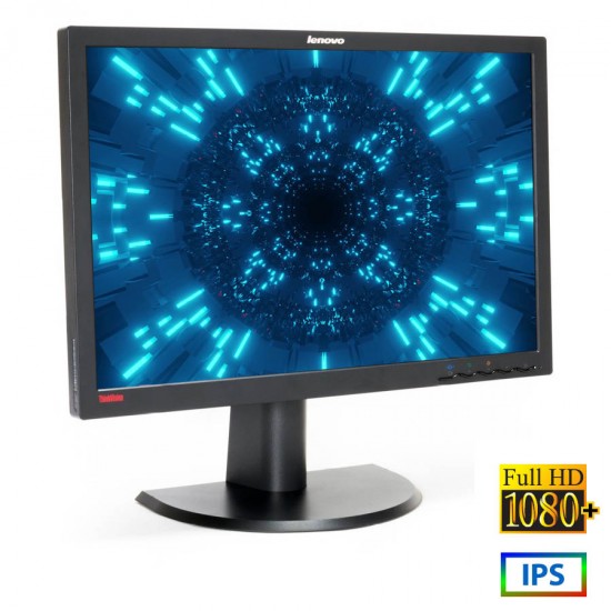 Used Monitor LT2452pwc IPS LED/Lenovo /24\\"FHD/1920x1200/Wide/Black/D-SUB & DVI-D & DP & USB HUB