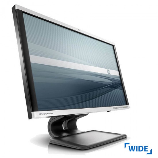 Used (A-) Monitor LA2205wg TFT/HP/22”/1680x1050/Wide/Silver/Black/Grade A-/D-SUB & DVI-D & DP & USB 