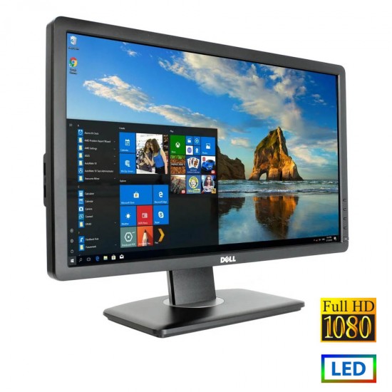 Used (A-) Monitor P2212Hx LED/Dell/22\\"FHD/1920x1080/Wide/Black/Grade A-/D-SUB & DVI-D & USB Hub