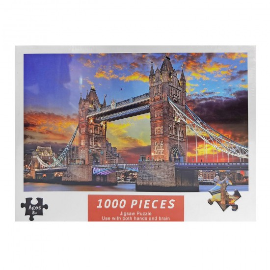 ΠΑΖΛ 1000 ΤΕΜ LONDON BRIDGE ΚΟΥΤΙ= 29x21x5cm ΠΑΖΛ= 75x50cm ToyMarkt 891894