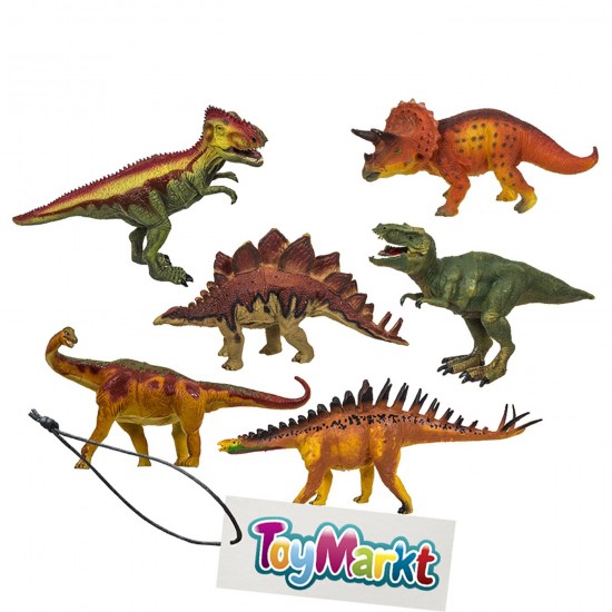 ΔΕΙΝΟΣΑΥΡΟΙ 6 ΣΧΕΔΙΑ 16cm μεχρι 18cm ToyMarkt 911138