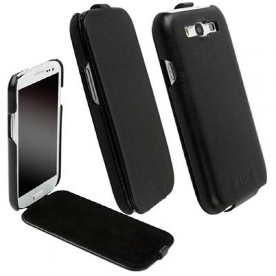 KRUSELL ΘΗΚΗ SAMSUNG I9300 LEATHER SLIMCOVER BLACK