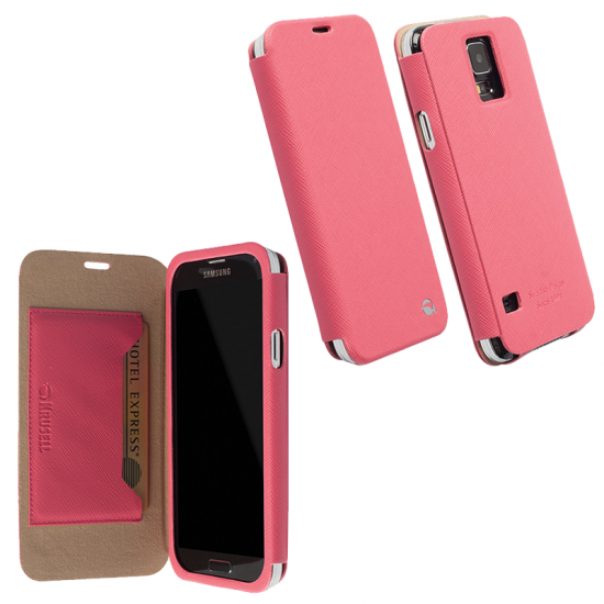 KRUSELL ΘΗΚΗ SAMSUNG S5 G900F LEATHER MALMO FLIPCOVER PINK