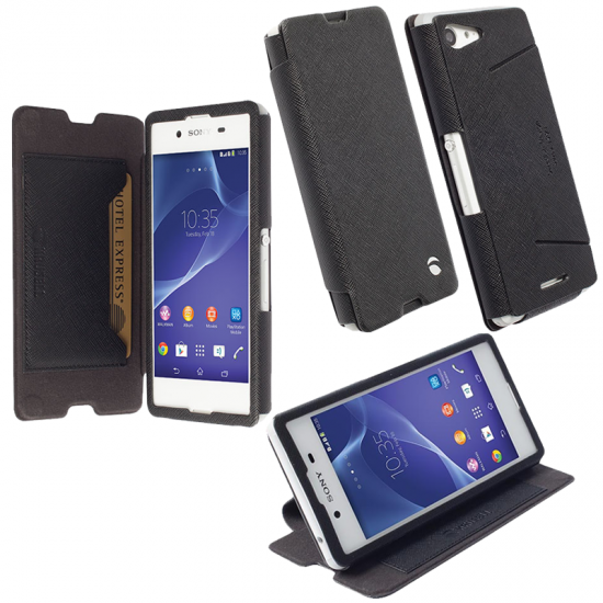 KRUSELL ΘΗΚΗ SONY XPERIA E3 LEATHER MALMO FLIPCOVER STAND BLACK