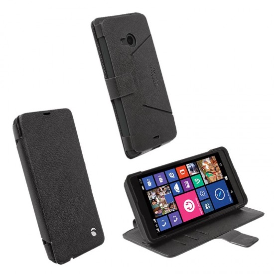 KRUSELL ΘΗΚΗ MICROSOFT LUMIA 535 LEATHER MALMO FLIPWALLET BLACK