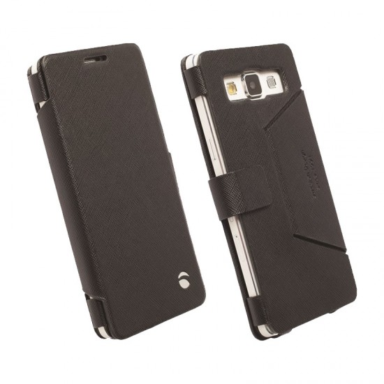 KRUSELL ΘΗΚΗ SAMSUNG A3 A300 LEATHER MALMO FLIPWALET BLACK