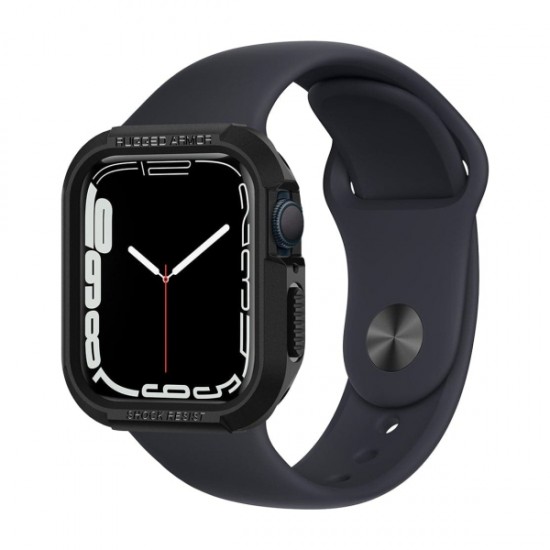 SPIGEN RUGGED ARMOR APPLE WATCH 4/5/6/7/8/SE (44/45 MM) Black